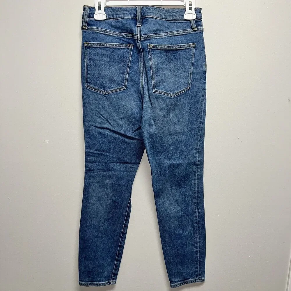J Crew Women's High Rise Skinny Jeans Sz 27 Button Fly 10
